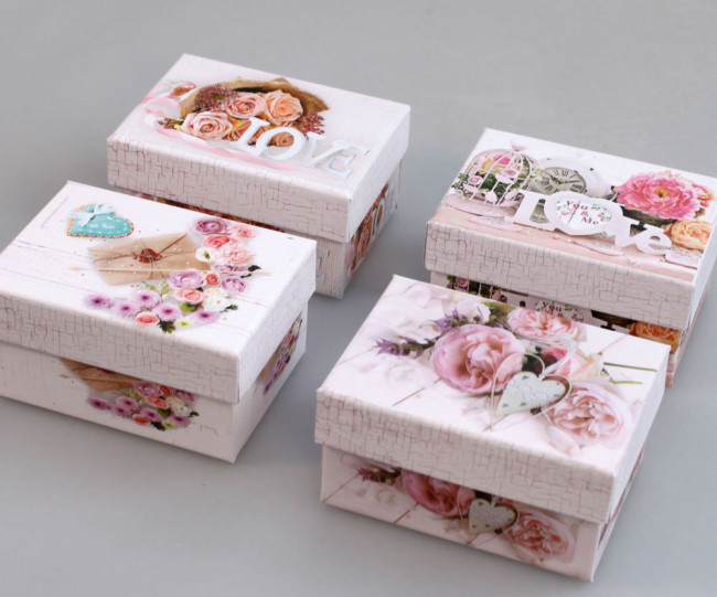 Коробка подарочная ПРЯМОУГОЛЬНИК "Букеты" S114-SY230