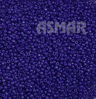 Бисер "ASMAR" размер №12, вес: 50 г, тёмно-синий глянцевый, непрозрачный