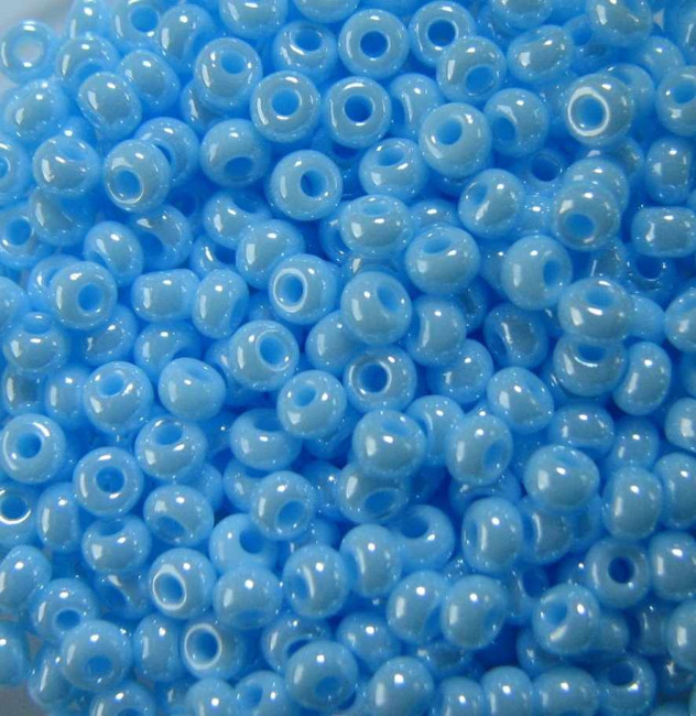 Бисер "ASMAR" размер №8, вес: 450 г, голубой хамелеон