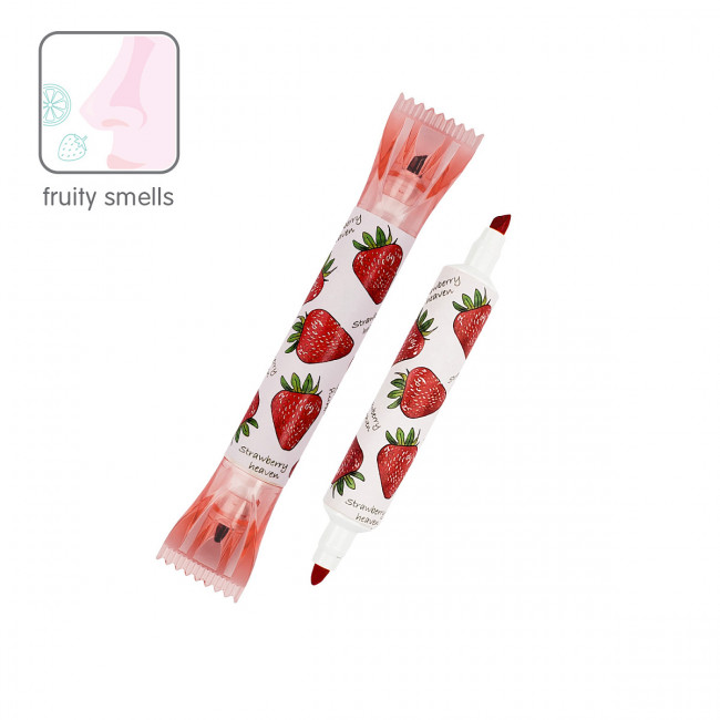 Текстовыделитель "Tutti frutti" с запахом клубники, красный, BV/22-0143 (20)