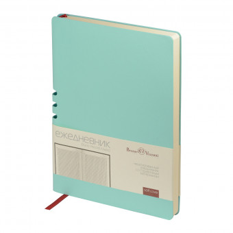 Ежедневник А5 136л недатированный "Madrid", зефирный мятный, BV/3-227/08 (20)