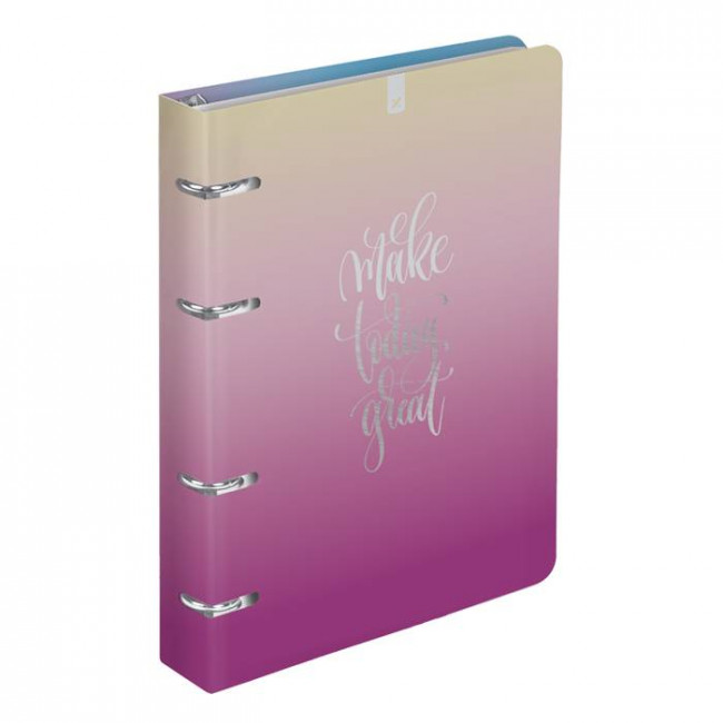 Тетрадь А5 120л клетка, на кольцах, со см. блоком, GRADIENT LOREX/ LXNBCL-GR (10)