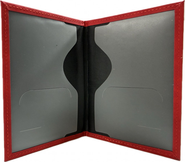 Обложка на паспорт WENZER OFFiCE, РФ Паспорт, красная, эко кожа