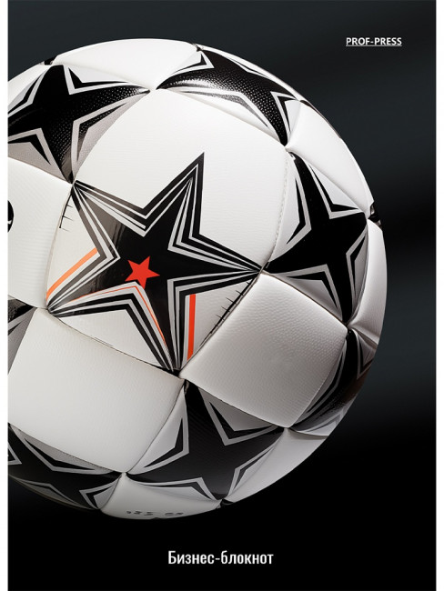 Бизнес-блокнот А6 80л клетка "Футбольный мяч - 11", 7БЦ, склейка, Проф-Пресс/80-1758 (20)