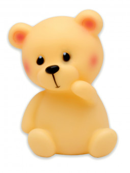 Ночник. Медвежонок, желтый, 8х13 см, LED УД-8634