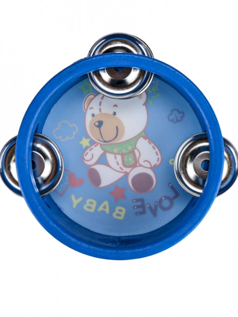 Бубен 10см деревянный, Рыжий Кот/И-2535