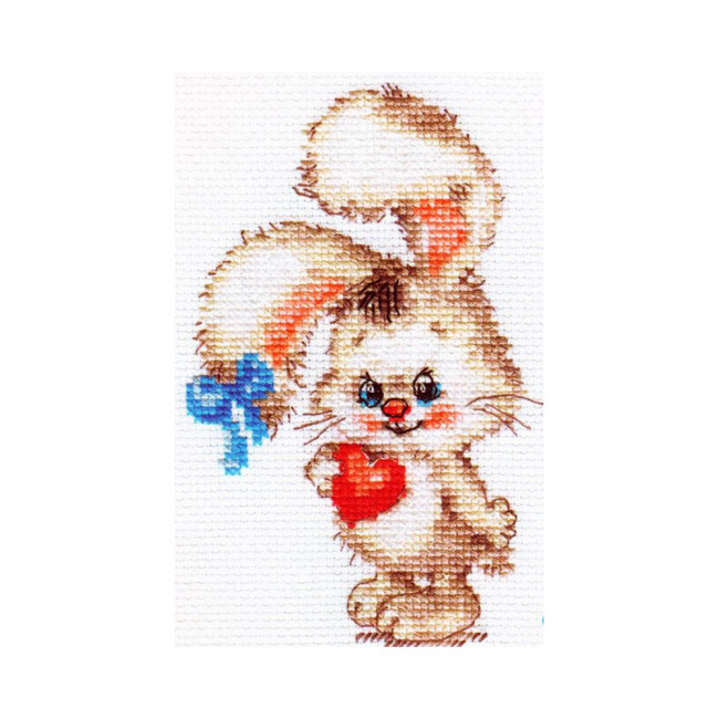 Набор для вышивания "Алиса" 0-078   "Моей зайке" 9 х 12 см 0-078