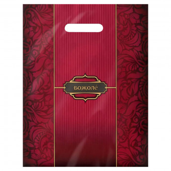 Пакет ПВД (30*37) 90 мкм "Божоле" с вырубной ручкой (50/500)