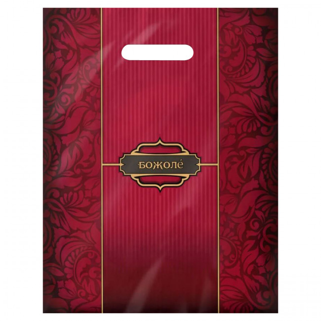 Пакет ПВД (30*37) 90 мкм "Божоле" с вырубной ручкой (50/500)