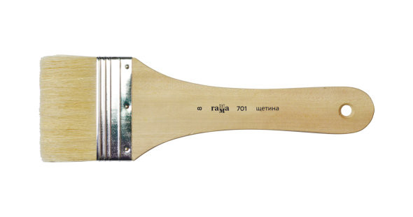 Кисть-флейц художественная, щетина, Гамма, №8