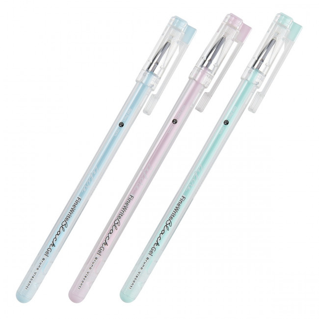 Ручка гелевая 0.4мм чёрная "FineWrite.Zefir", BV/20-0392/42 (36)