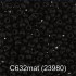 Бисер Чехия "GAMMA" круглый 3   10/0   2.3 мм    5 г  1-й сорт C632mat чёрный мат. ( 23980 )