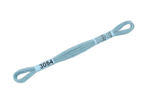 Нитки для вышивания "Gamma"    мулине  ( 0820-3070 )  100% хлопок     8 м №3054 серо-голубой