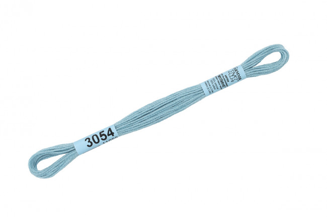 Нитки для вышивания "Gamma"    мулине  ( 0820-3070 )  100% хлопок     8 м №3054 серо-голубой