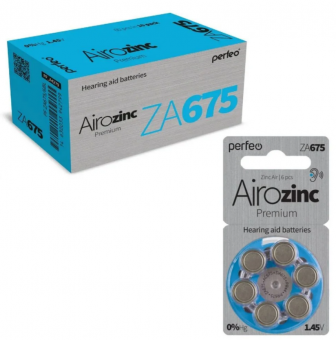 Батарейка ZA675/6BL Airozinc Premium Perfeo (6)