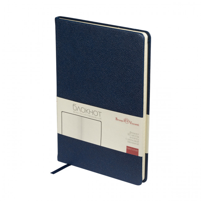 Блокнот А5 80л клетка "Megapolis loft", сшивка, сшивка, тёмно-синий, BV/3-697/01 (20)