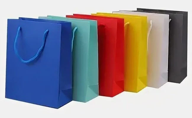 Пакет 50*70*20см подарочный "Цветовая пластина", цвет ассорти (12)