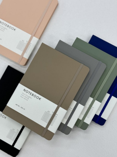 Ежедневник недатированный А5 100л, линия, цвет ассорти, Dicai/030-25 Ежедневник недатированный А5 100л, линия, цвет ассорти, Dicai/030-25