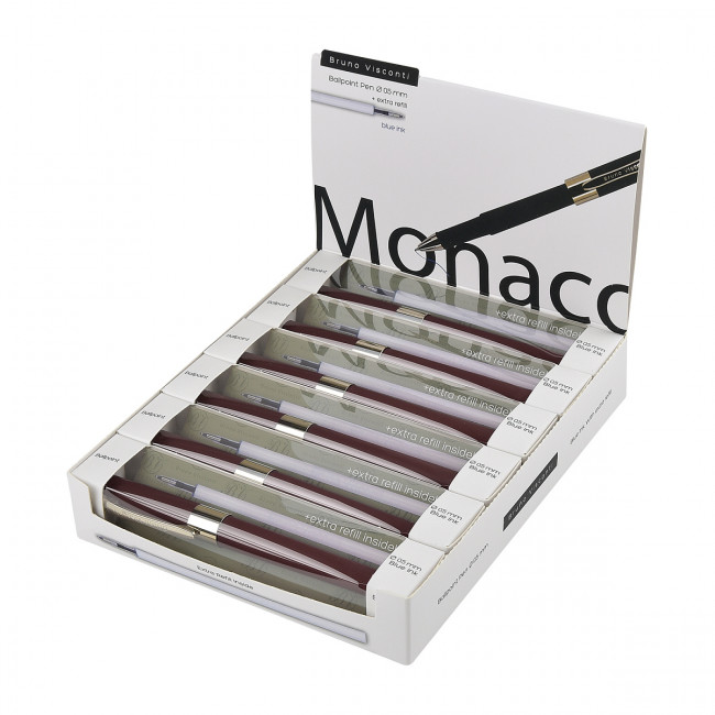 Ручка подарочная шариковая 0,5мм синяя "Monaco", с дополнительным стержнем, BV/20-0125/05-02 (6) Ручка подарочная шариковая 0,5мм синяя "Monaco", с дополнительным стержнем, BV/20-0125/05-02 (6)