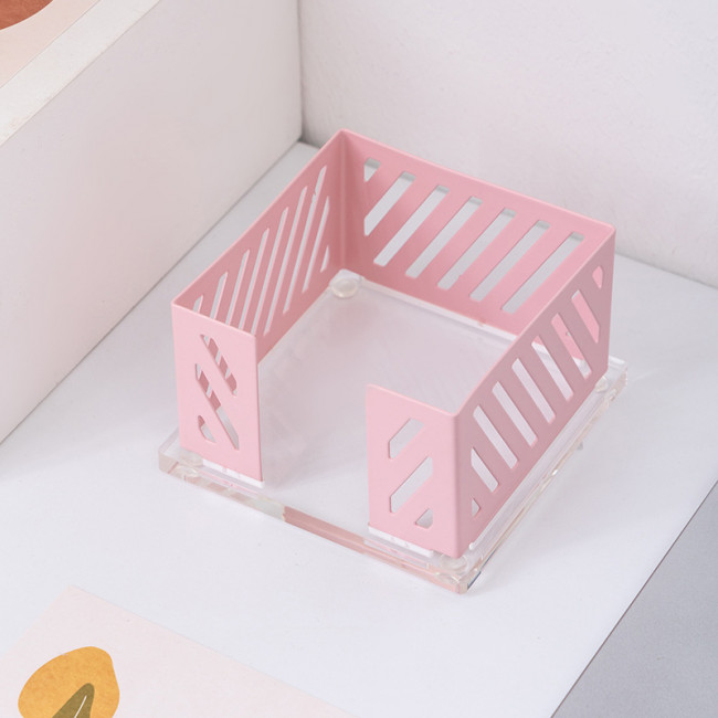 Подставка металлическая для бумажного блока, 10см x10см x 6,3 см, пастельные цвета, ассорти MQ2502