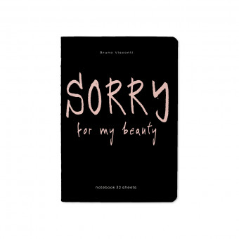 Тетрадь А6 32л клетка "Sorry", сшивка, BV/7-32-001/17 (40)