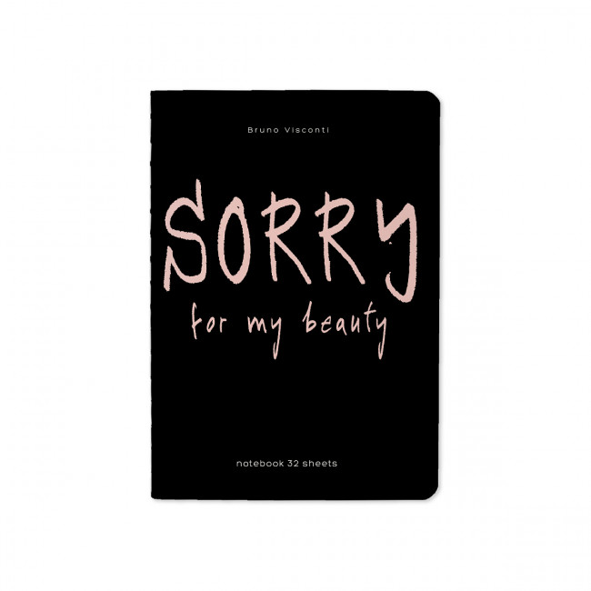 Тетрадь А6 32л клетка "Sorry", сшивка, BV/7-32-001/17 (40) Тетрадь А6 32л клетка "Sorry", сшивка, BV/7-32-001/17 (40)