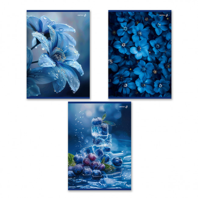 Тетрадь А4 80 клетка "Сквозь синий туман" скрепка, Светоч (6)