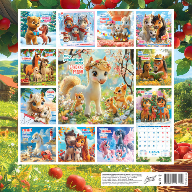 Календарь на скрепке 2026г "Уютный календарь", БПК-26-009 (10) Календарь на скрепке 2026г "Уютный календарь", БПК-26-009 (10)