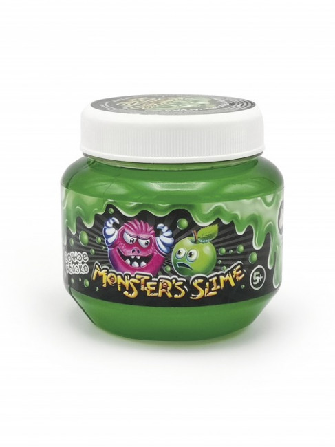 Слайм 250мл "Monster's Slime" сочное яблоко, SCB001
