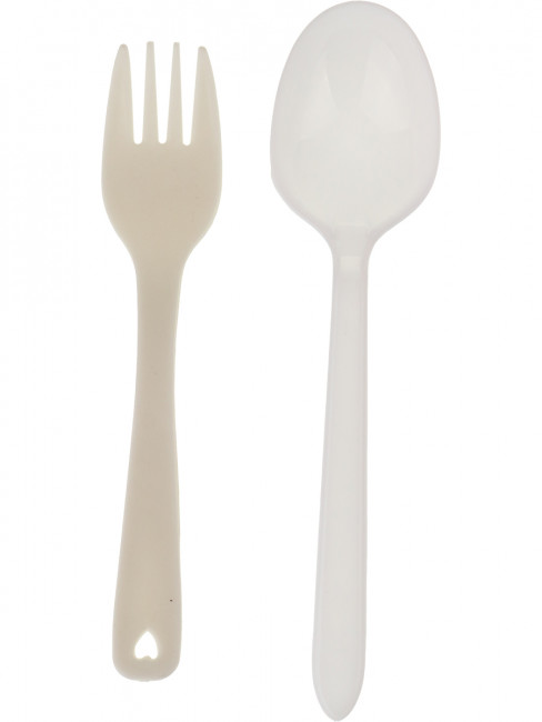 Ланч-бокс 800мл "Совушка", с двумя отделениями и прибор, фиолетовый, MILAND/ЛБ-8901