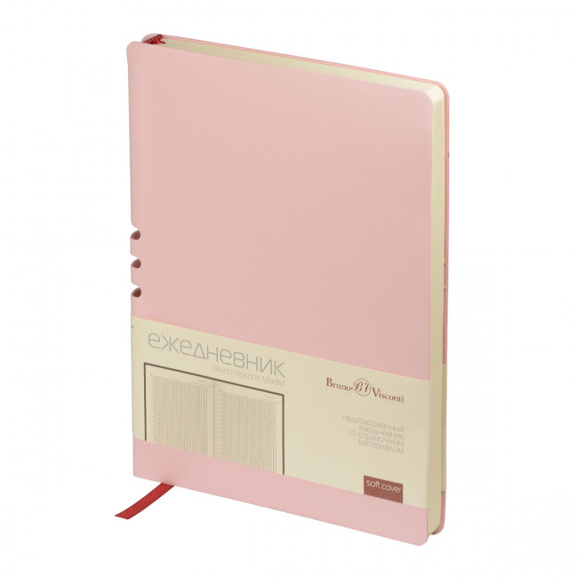 Ежедневник А5 136л недатированный "Madrid", зефирный розовый, BV/3-227/10 (20)