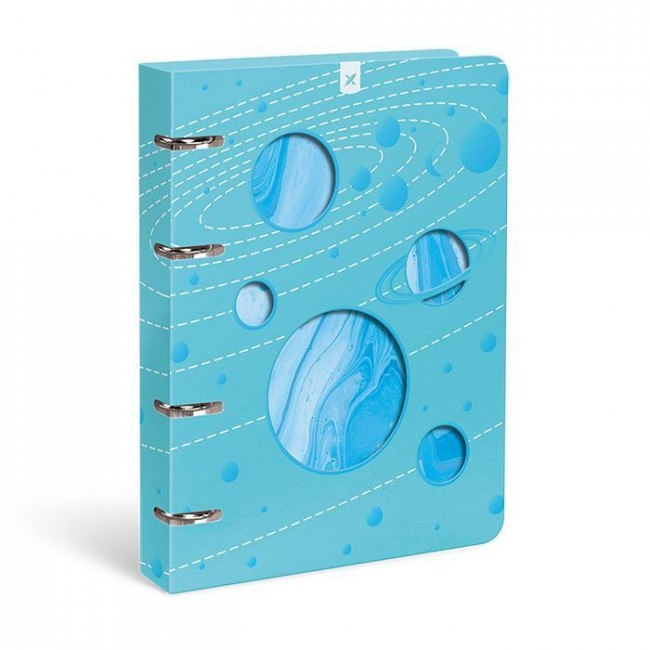 Тетрадь А5 120л клетка, на кольцах, со см. блоком, GRADIENT LOREX/ LXNBCL-MS (10)