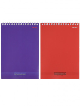 Блокнот А5 40л клетка "Однотонный для конференций", на гребне, Проф-Пресс/Б40-6930 (20)