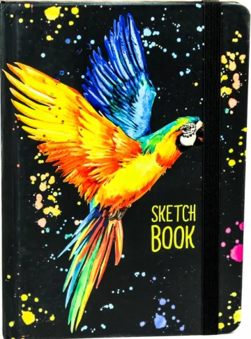 Скетчбук "Попугай". Формат: 202x145x13мм 160стр, Проф-Пресс