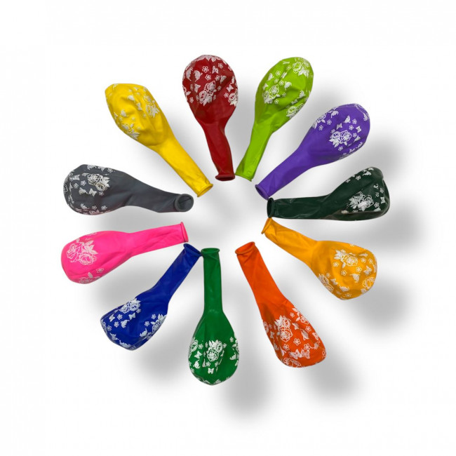 Набор воздушных шаров "Розы" размер 12, 100шт, MAG-260138