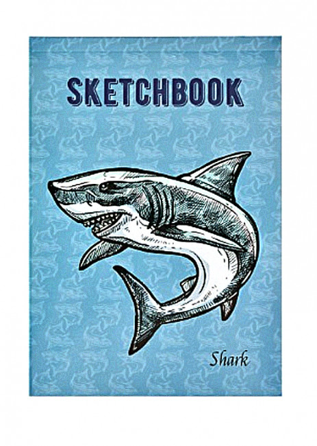 Скетчбук Эскиз акулы А5, 48л, КБС С48-6941
