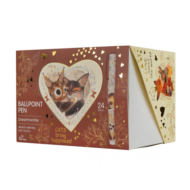 Ручка шариковая 0,7мм синяя "DreamWrite. Сказочный день", три вида ассорти, BV/20-0264/16 (24) Ручка шариковая 0,7мм синяя "DreamWrite. Сказочный день", три вида ассорти, BV/20-0264/16 (24)