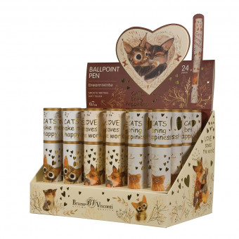 Ручка шариковая 0,7мм синяя "DreamWrite. Сказочный день", три вида ассорти, BV/20-0264/16 (24)