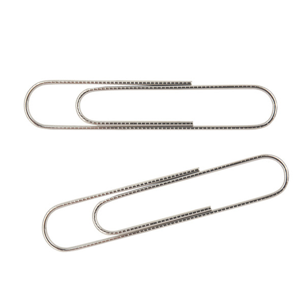 Скрепки круглые никелированные, 78 мм, 50 шт. Axent (20)