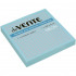 Клейкая бумага для заметок 75x75 мм 100 л, офсет 75 г/м², неоновая голубая, deVENTE/2010333 (12)