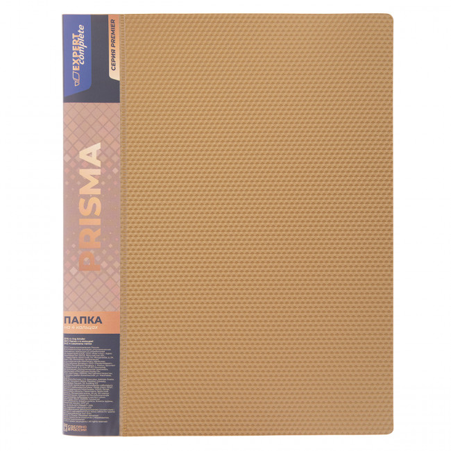 Папка А4 700мкр 25мм на 4 кольцах, золото, Premier Expert Complete/EC211400028 (4)