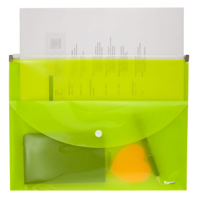 Папка-конверт А4 zip-lock 2 отделения, желтая. AXENT Папка-конверт А4 zip-lock 2 отделения, желтая. AXENT
