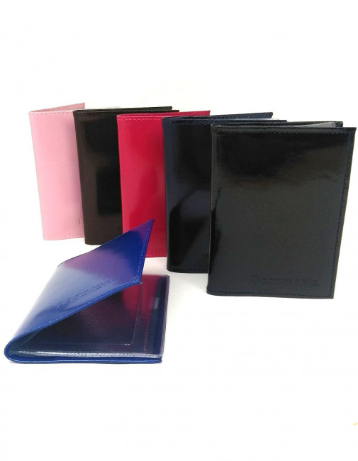 Обложка на автодокументы из нат. кожи спилок  гладкий