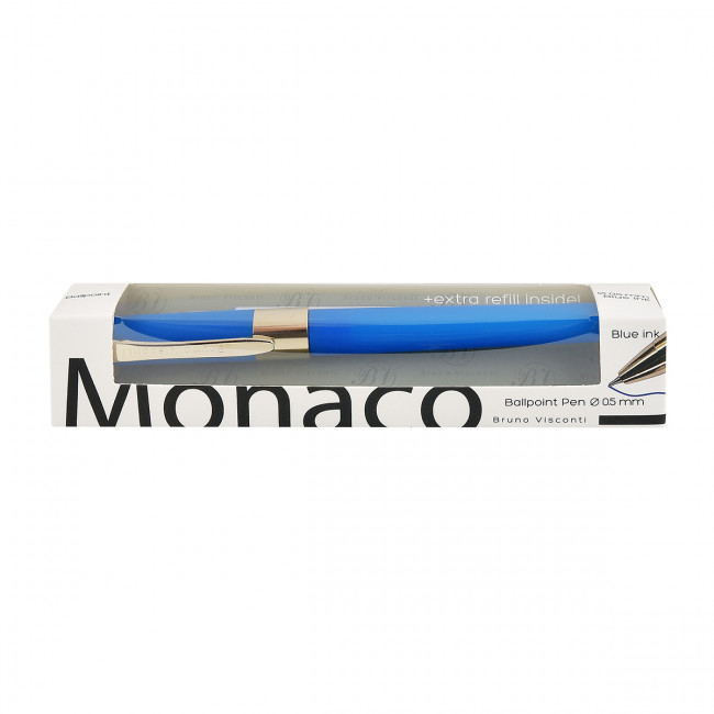 Ручка подарочная шариковая 0,5мм синяя "Monaco", с дополнительным стержнем, BV/20-0125/09-02 (6)