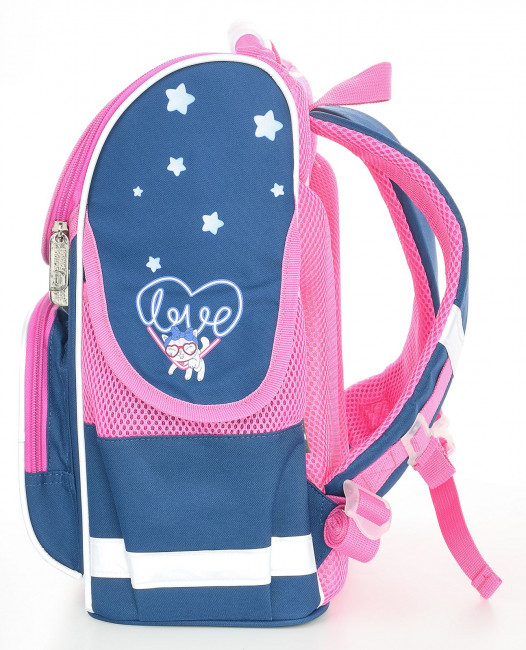 Рюкзак Schoolformat BASIC KITTEN'S DREAMS 17 л синий 38х28х16 см жестк. каркас 1 отд. молния д/девочек