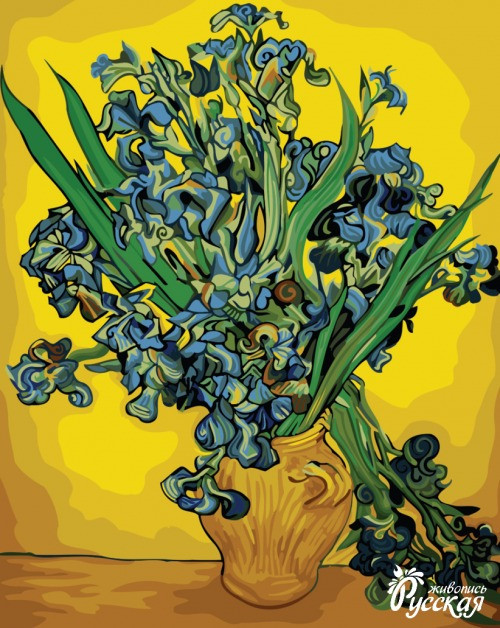 Набор для творчества "Рисование по номерам". G024 Ирисы. Ван Гог 40*50