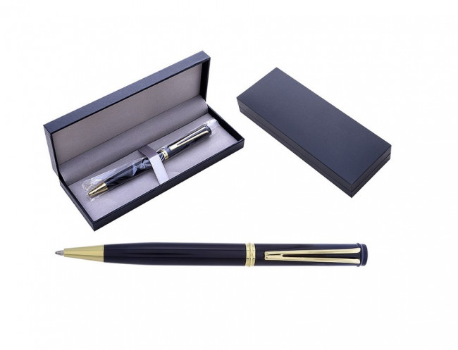 Ручка шариковая с поворотным механизмом MELIOR G, СИНЯЯ, пулевидный пиш.узел 0,7 мм, сменный стержень 98 мм типа Parker, корпус металлический, подарочная упаковка Ручка шариковая с поворотным механизмом MELIOR G, СИНЯЯ, пулевидный пиш.узел 0,7 мм, сменный стержень 98 мм типа Parker, корпус металлический, подарочная упаковка