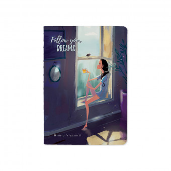 Тетрадь А6 32л клетка "Tea time. follow your dreams", сшивка, BV/7-32-001/19 (40)