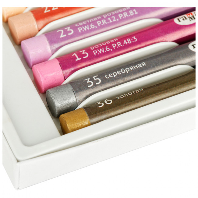 Пастель масляная Гамма "Студия", 50 цветов, картон. упак. Пастель масляная Гамма "Студия", 50 цветов, картон. упак.