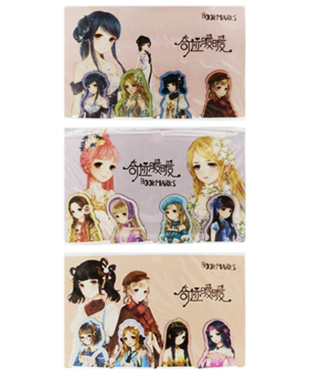 Закладки магнитные DA-224  4 штуки "Красавицы" 4 см, фигурные, цвета ассорти (3/36/1440)